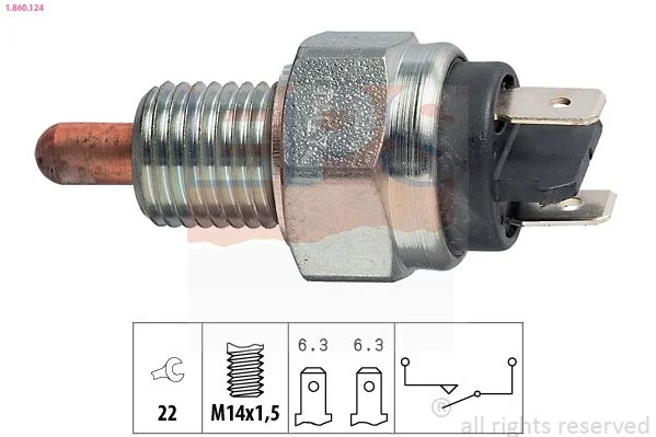 Switch, reverse light EPS 1.860.124