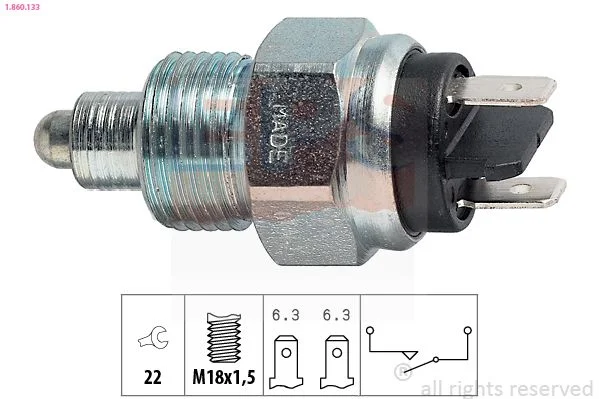 Switch, reverse light EPS 1.860.133