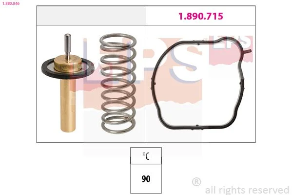 Thermostat, coolant EPS 1.880.846