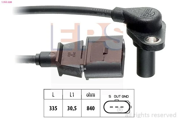 Senzor otáčok, automatická prevodovka EPS 1.953.220