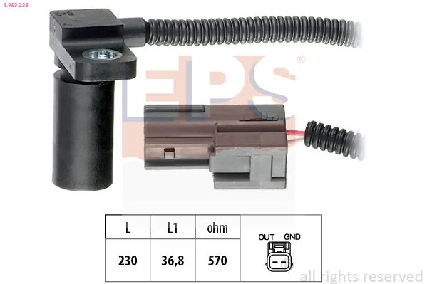 Senzor otáčok, automatická prevodovka EPS 1.953.233