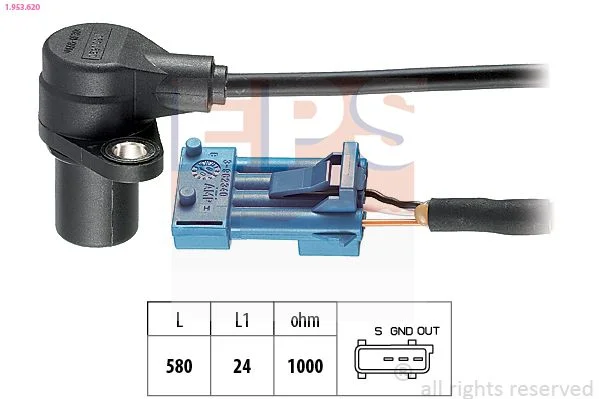 Sensor, crankshaft pulse EPS 1.953.620