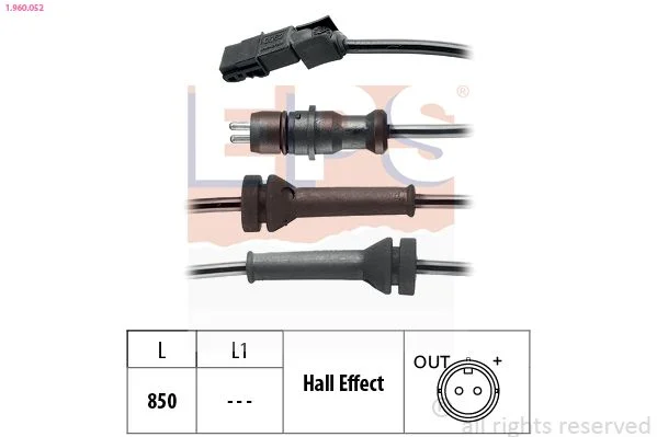 Sensor, wheel speed EPS 1.960.052