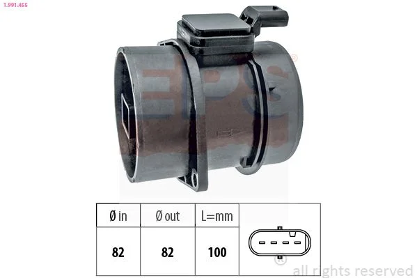 Mass Air Flow Sensor EPS 1.991.455