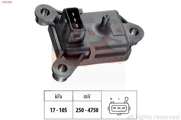 Air Pressure Sensor, altitude adaption EPS 1.993.003