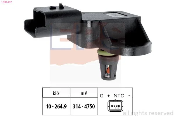 Air Pressure Sensor, altitude adaption EPS 1.993.137