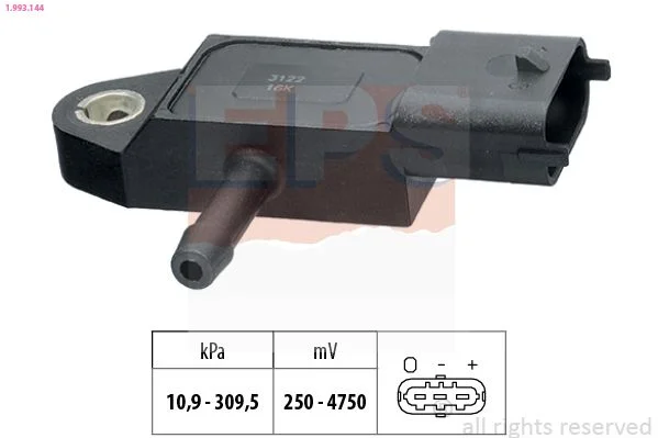 Air Pressure Sensor, altitude adaption EPS 1.993.144