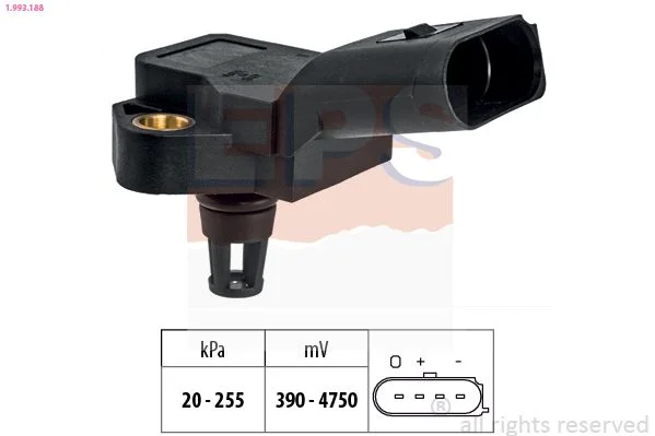 Air Pressure Sensor, altitude adaption EPS 1.993.188