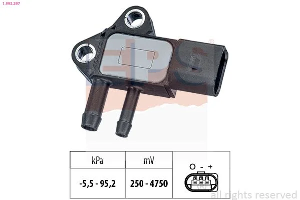 Senzor, výfukový tlak EPS 1.993.297