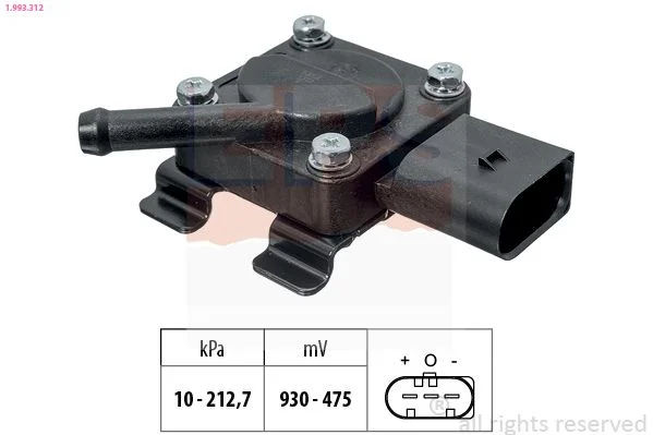 Senzor, výfukový tlak EPS 1.993.312