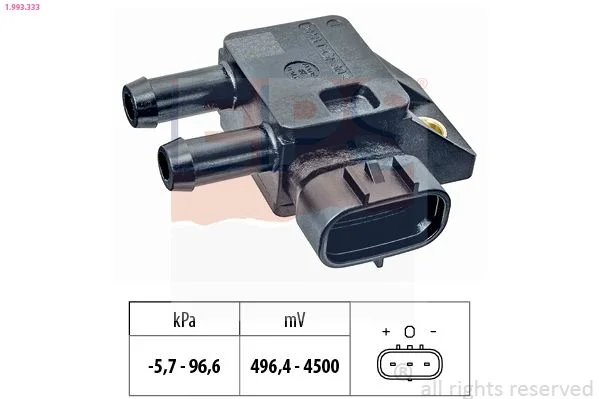 Sensor, exhaust pressure EPS 1.993.333