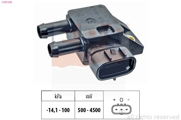 Sensor, exhaust pressure EPS 1.993.342