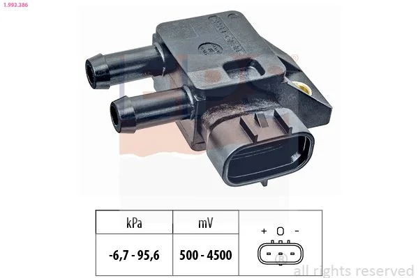 Sensor, exhaust pressure EPS 1.993.386