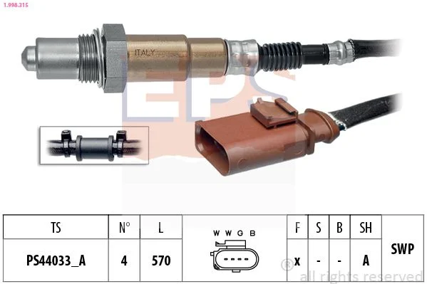 Oxygen Sensor EPS 1.998.315