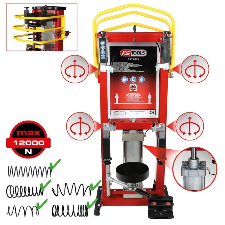 Įtempimo mechanizmas, spyruoklinis tempiklis KS TOOLS 500.8800