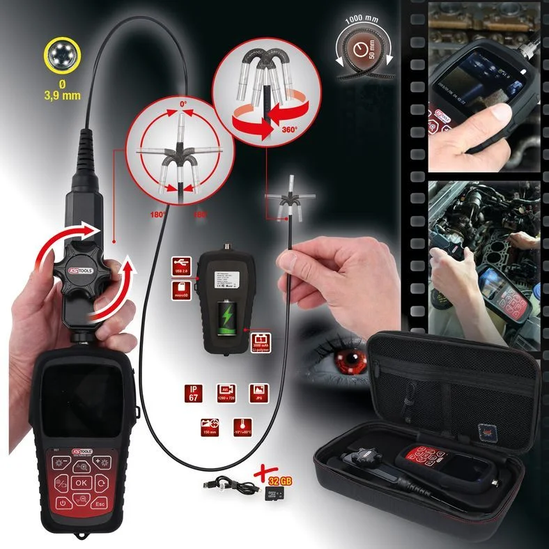 Vaizdo endoskopų rinkinys KS TOOLS 550.7550