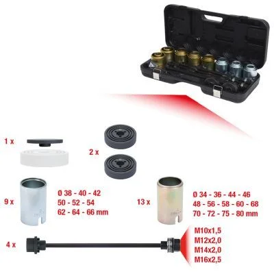 Skirtuvo rinkinys, skersinės vairo trauklės galas KS TOOLS 700.1550