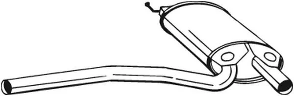 Vidurinis duslintuvas BOSAL 105563