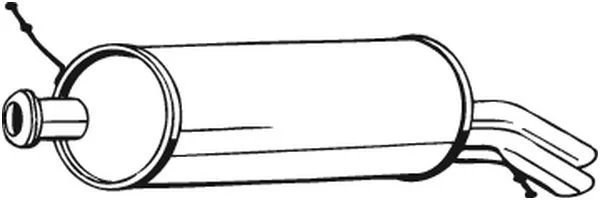 Zadný tlmič výfuku BOSAL 135-547