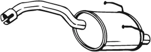 Galinis duslintuvas BOSAL 148-357