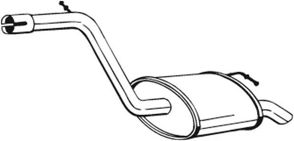Galinis duslintuvas BOSAL 154-185