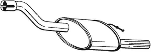 Zadný tlmič výfuku BOSAL 154-379