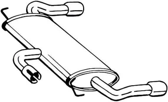 Zadný tlmič výfuku BOSAL 154-507