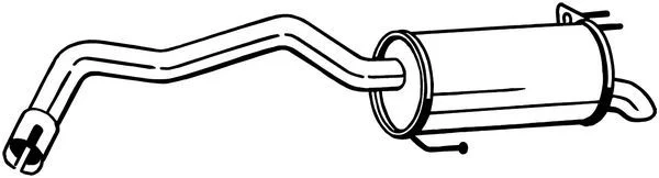 Zadný tlmič výfuku BOSAL 165-077