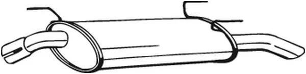 Galinis duslintuvas BOSAL 185321