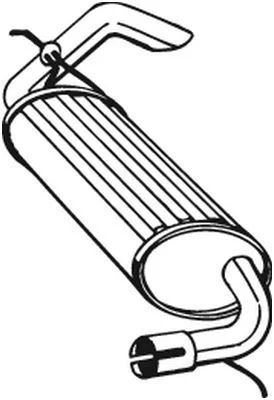 Zadný tlmič výfuku BOSAL 211-403