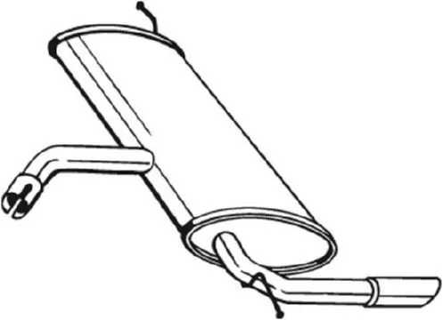 Zadný tlmič výfuku BOSAL 227-039
