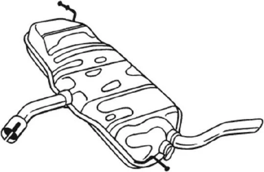 Zadný tlmič výfuku BOSAL 233-077