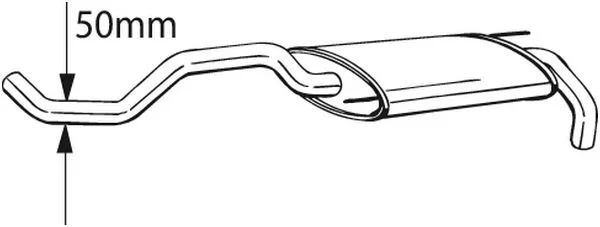 Galinis duslintuvas BOSAL 233-399