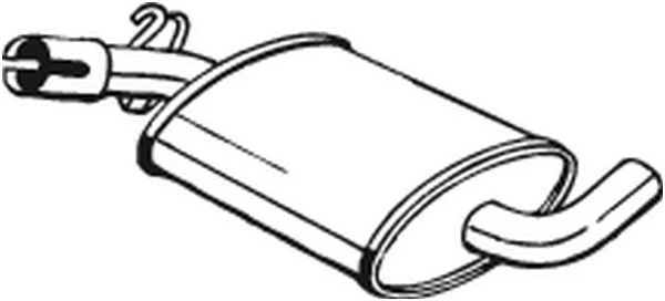 Vidurinis duslintuvas BOSAL 233-407