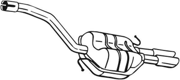 Zadný tlmič výfuku BOSAL 233617