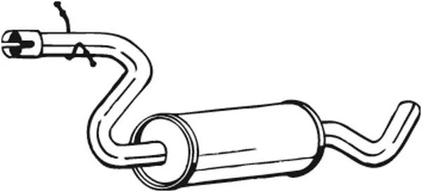 Vidurinis duslintuvas BOSAL 233-805