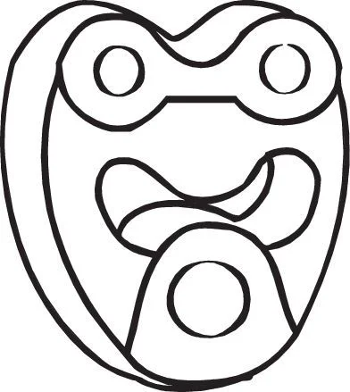 Laikiklis, išmetimo sistema BOSAL 255-123