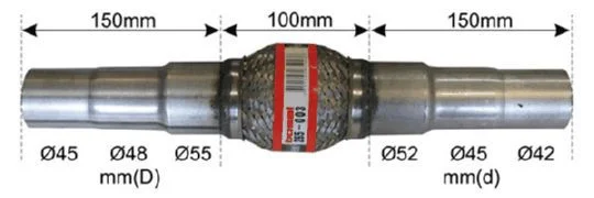 Lanksti žarna, išmetimo sistema BOSAL 265-003