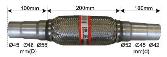Lanksti žarna, išmetimo sistema BOSAL 265-005