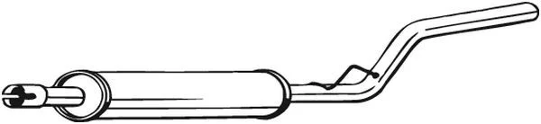 Vidurinis duslintuvas BOSAL 278315