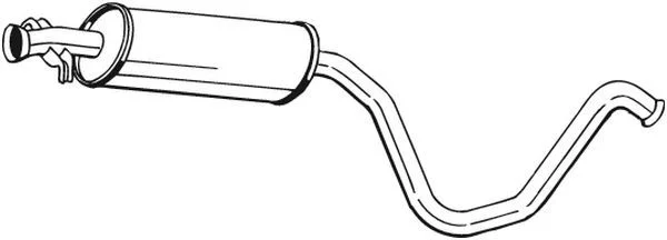 Vidurinis duslintuvas BOSAL 281-831
