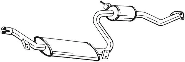 Stredový tlmič výfuku BOSAL 282-409