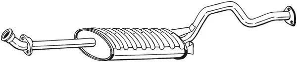 Stredový tlmič výfuku BOSAL 282-891