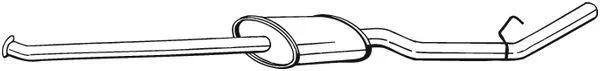 Vidurinis duslintuvas BOSAL 284-079