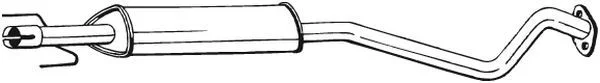 Vidurinis duslintuvas BOSAL 284-365
