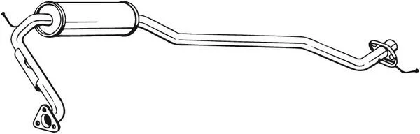 Stredový tlmič výfuku BOSAL 284-565