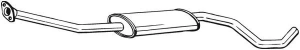 Vidurinis duslintuvas BOSAL 284-925