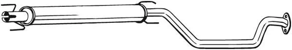 Stredový tlmič výfuku BOSAL 285-117