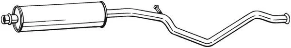 Vidurinis duslintuvas BOSAL 285-325
