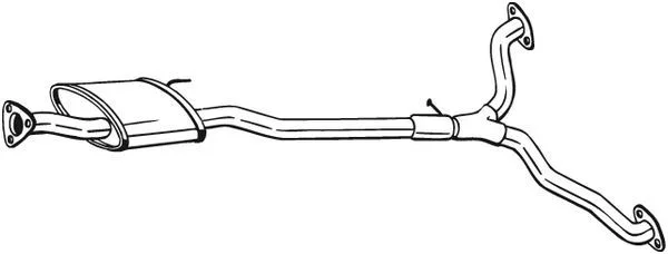 Stredový tlmič výfuku BOSAL 285-387
